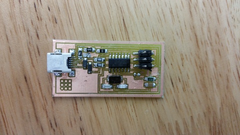 PCB with components
